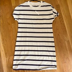 NWT Madewell Striped T-Shirt Dress - XXS